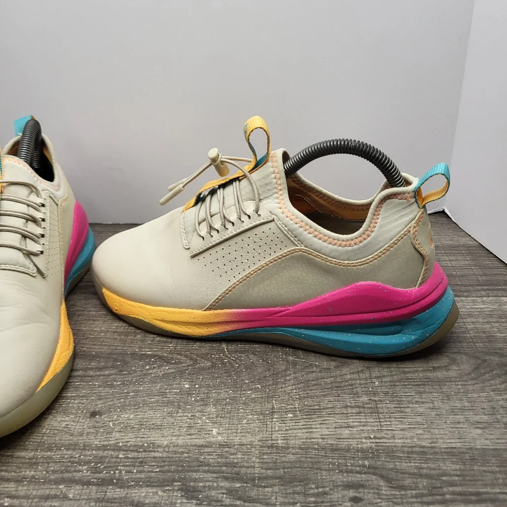 Clove Cream Pink Orange Solo Active Sneakers Women's Size 9 Nursing